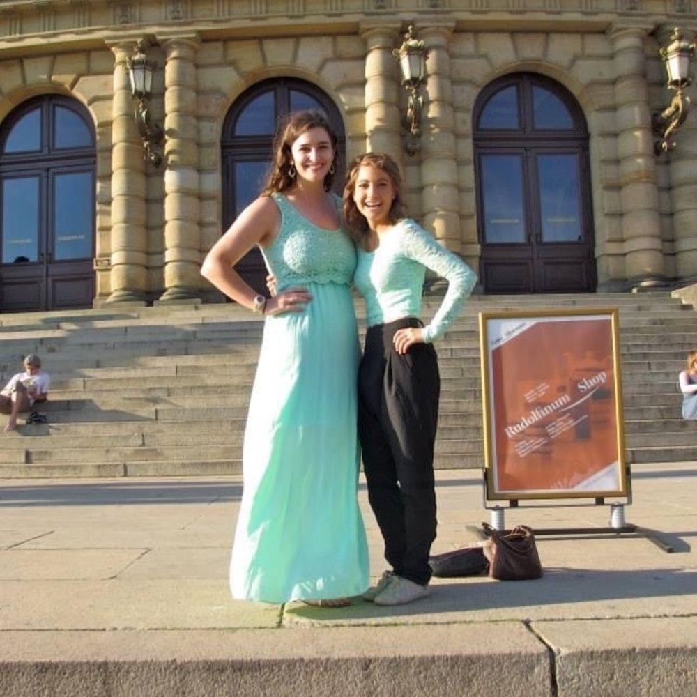 Mint green dress